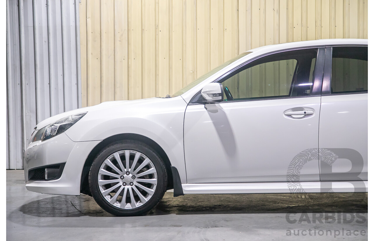 7/2011 Subaru Liberty 2.5i GT Premium (AWD) MY11 4d Sedan Pearl White Turbo 2.5L