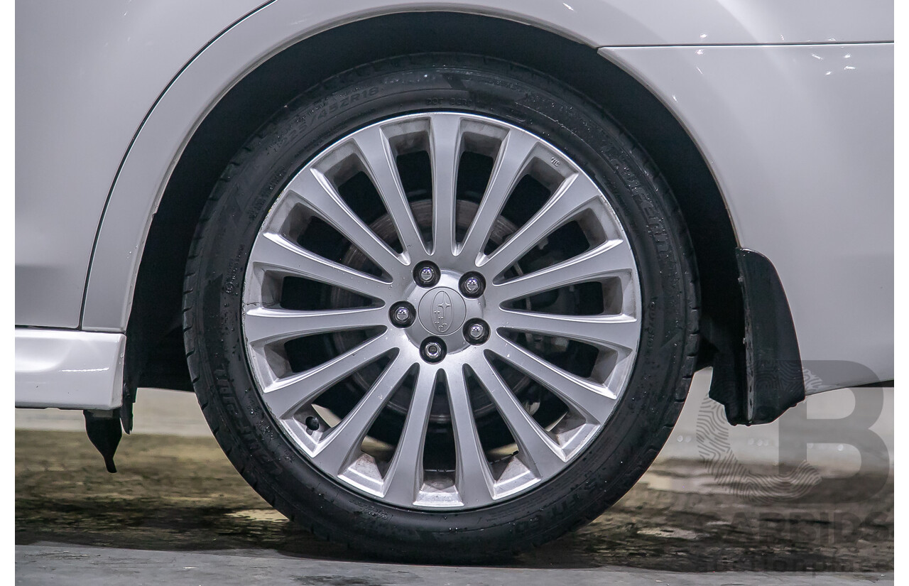 7/2011 Subaru Liberty 2.5i GT Premium (AWD) MY11 4d Sedan Pearl White Turbo 2.5L