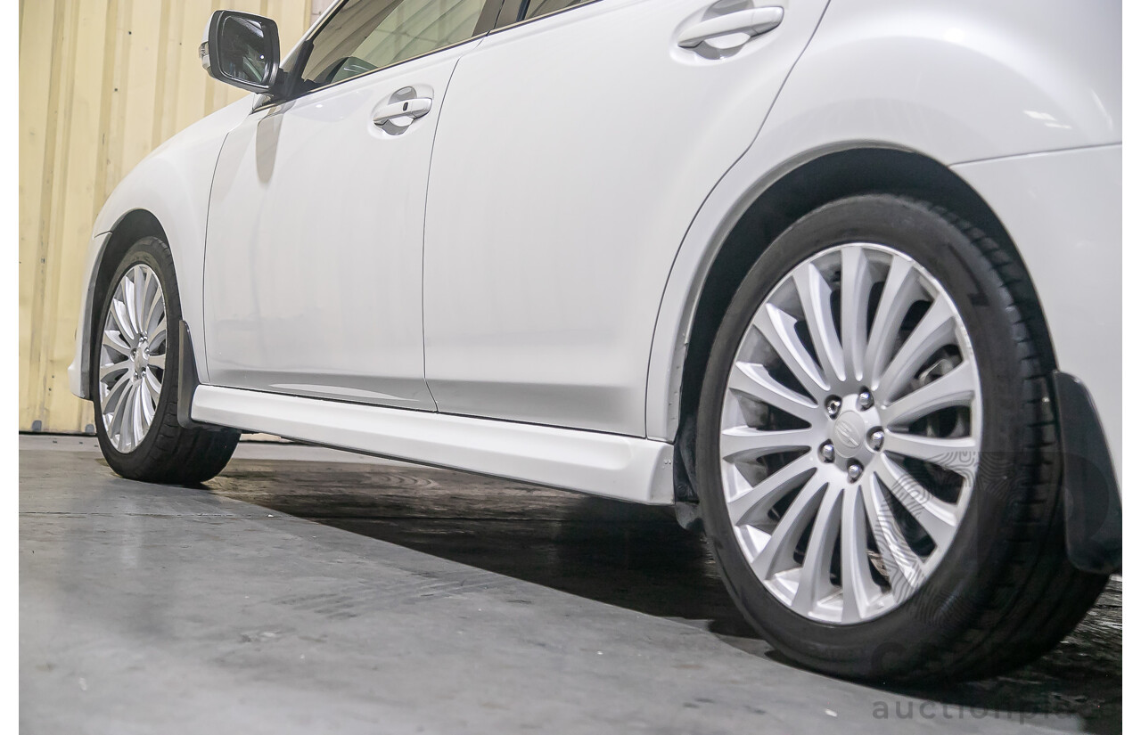 7/2011 Subaru Liberty 2.5i GT Premium (AWD) MY11 4d Sedan Pearl White Turbo 2.5L