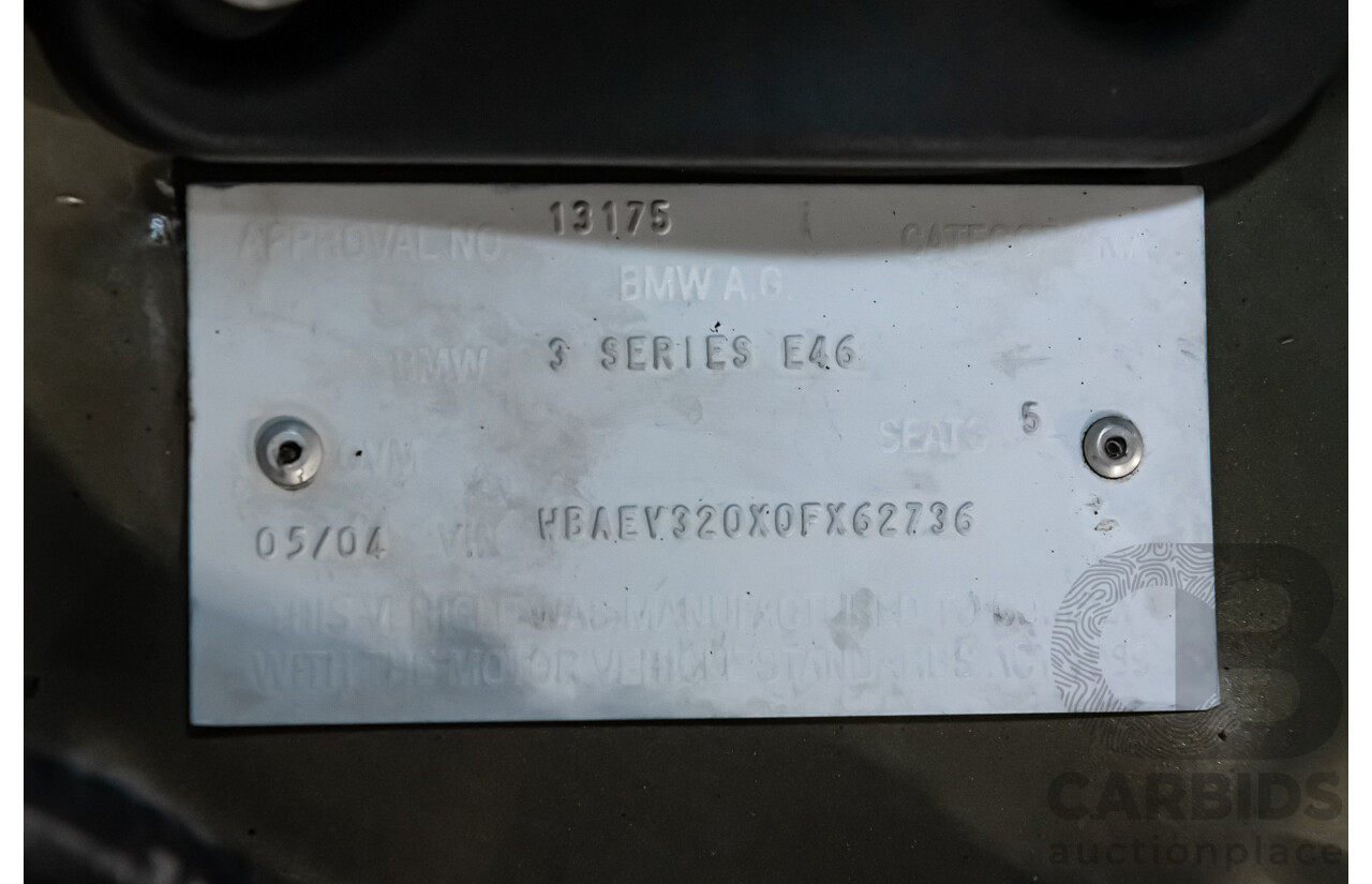 5/2004 BMW 325i E46 M-Sport Package 4d Sedan Messing Brass Metallic 2.5L - Individual Optioned