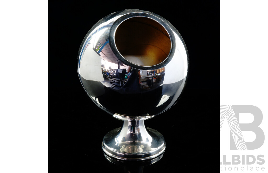 Funky Chromed Orb Champagne Bottle Bucket