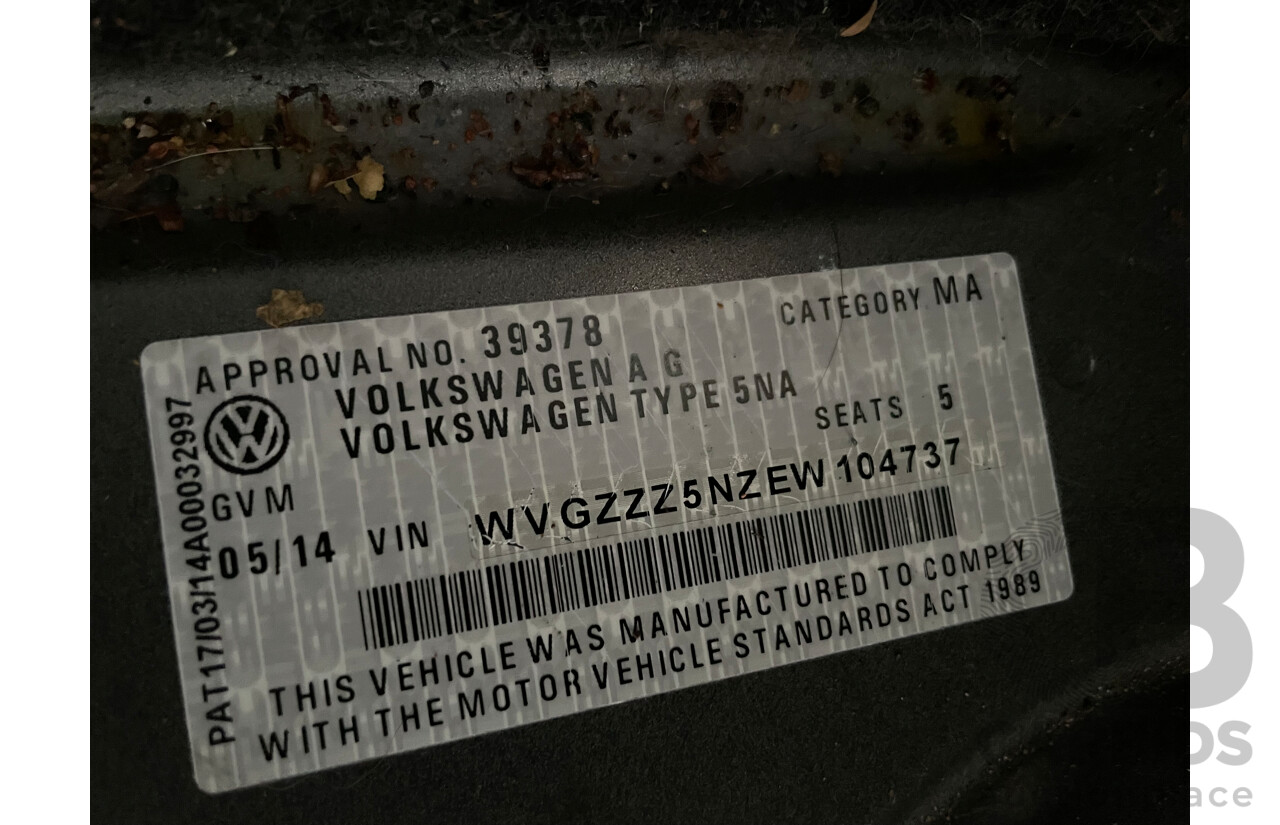 05/14 Volkswagen Tiguan 132 TSI PACIFIC AWD 5NC MY14 4D Wagon Grey 2.0L