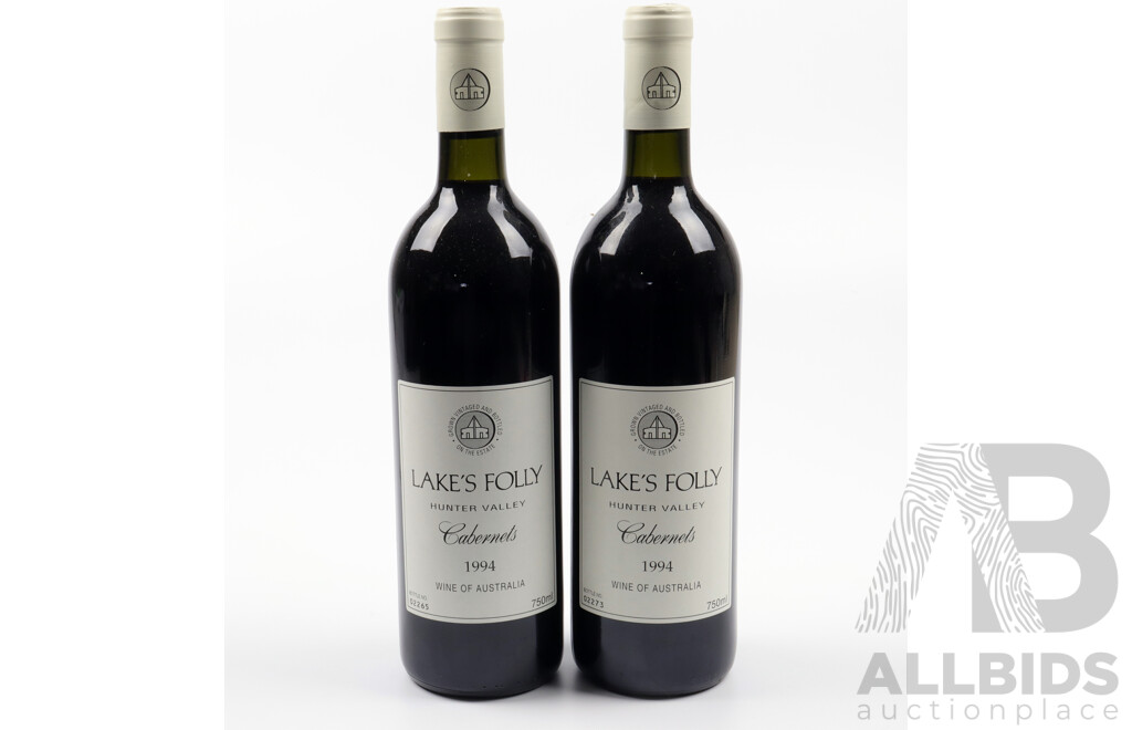 Lakes Folly Cabernets 1994, Hunter Valley X 2