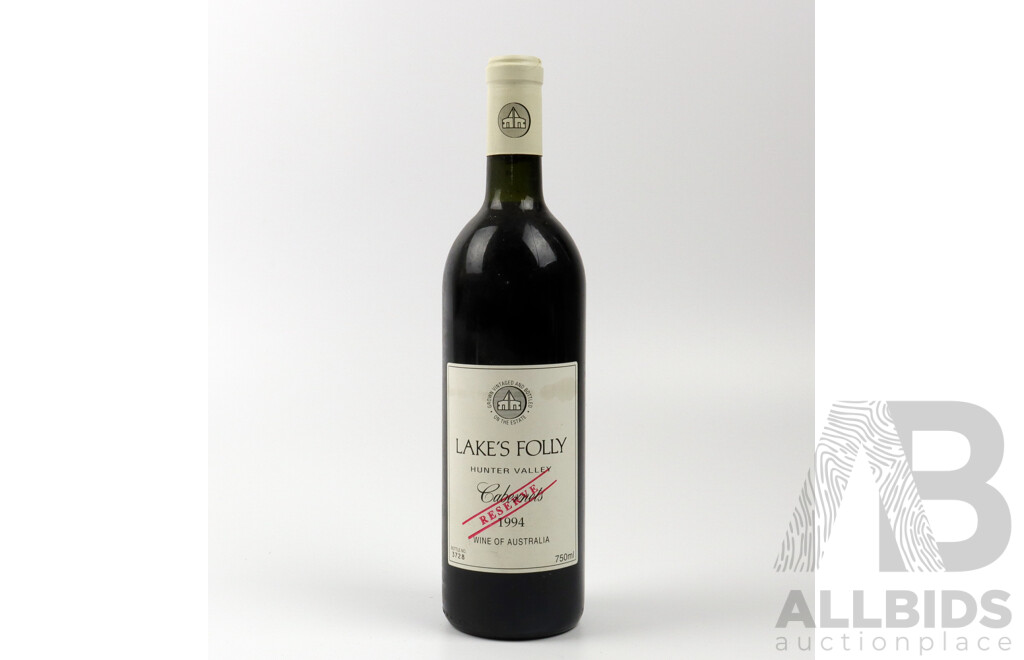 Lakes Folly Cabernets Reserve 1994