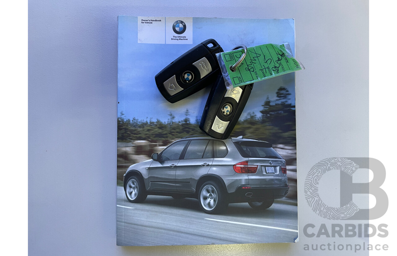 07/08 Bmw X5 3.0si 4x4 E70 4D Wagon Black 3.0L