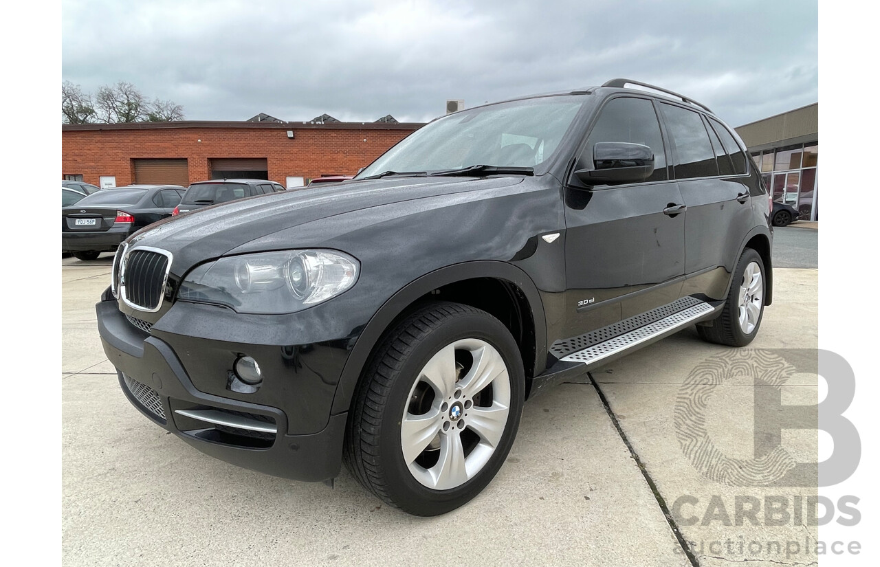 07/08 Bmw X5 3.0si 4x4 E70 4D Wagon Black 3.0L