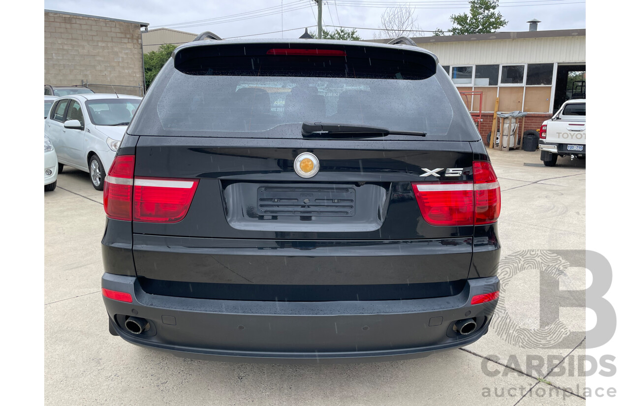 07/08 Bmw X5 3.0si 4x4 E70 4D Wagon Black 3.0L