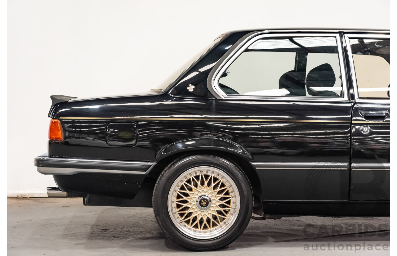 4/1981 BMW 323i E21 John Player Special Edition JPS Build Number #48 2d Coupe Gloss Black 2.3L