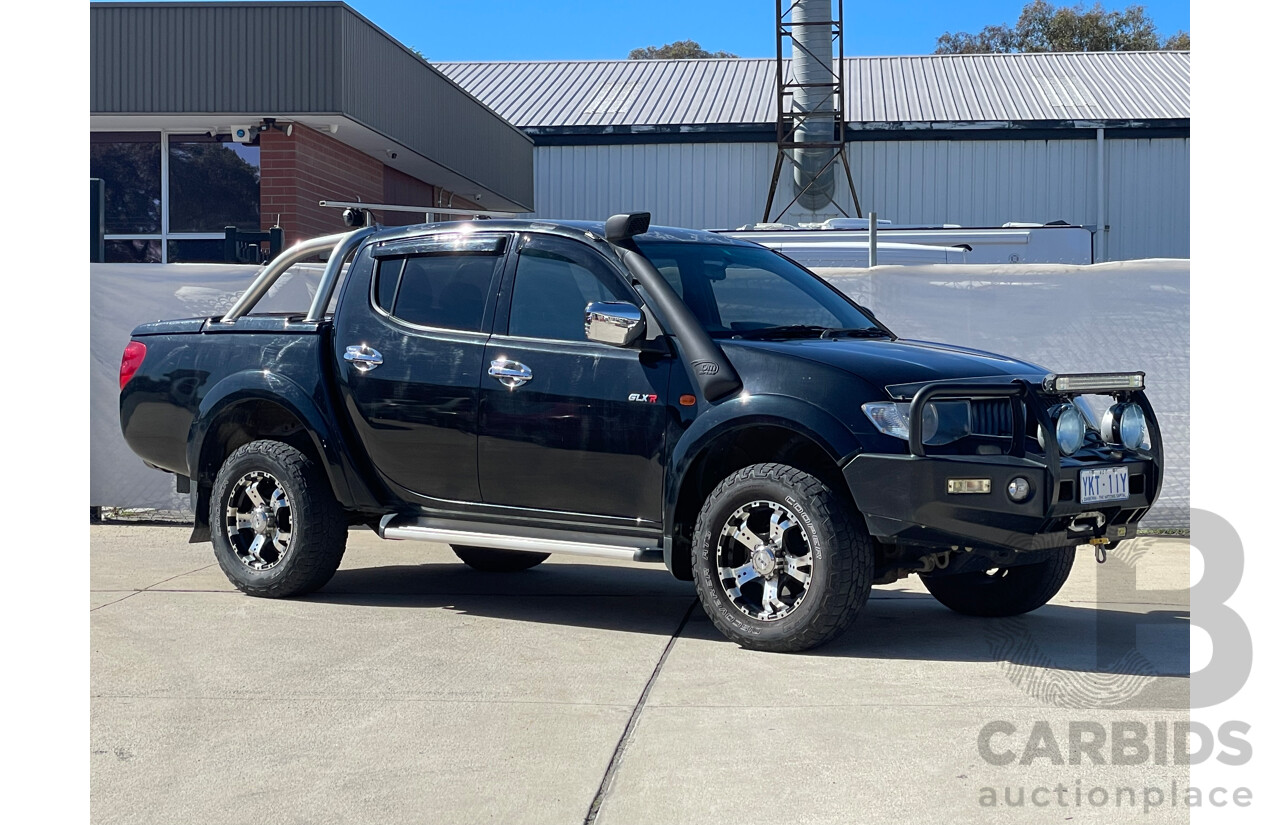 07/09 Mitsubishi Triton GLX-R (4x4) 4x4 ML MY09 Double Cab Utility Black 3.2L