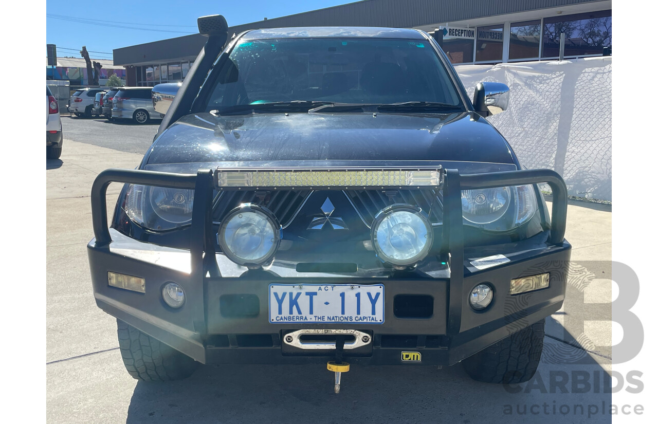 07/09 Mitsubishi Triton GLX-R (4x4) 4x4 ML MY09 Double Cab Utility Black 3.2L
