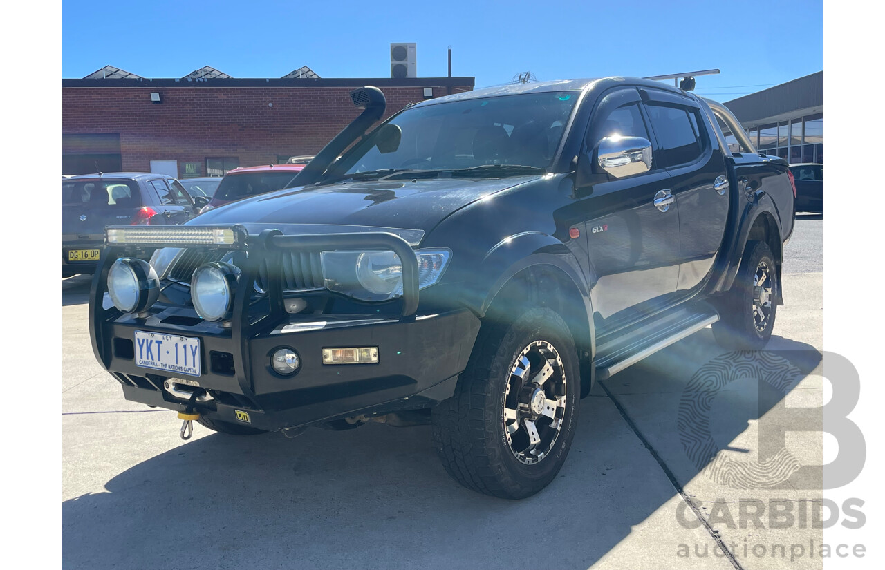 07/09 Mitsubishi Triton GLX-R (4x4) 4x4 ML MY09 Double Cab Utility Black 3.2L