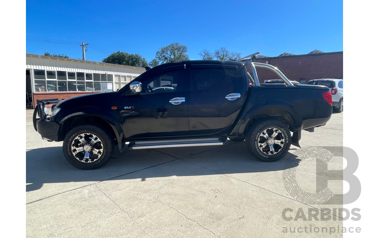 07/09 Mitsubishi Triton GLX-R (4x4) 4x4 ML MY09 Double Cab Utility Black 3.2L