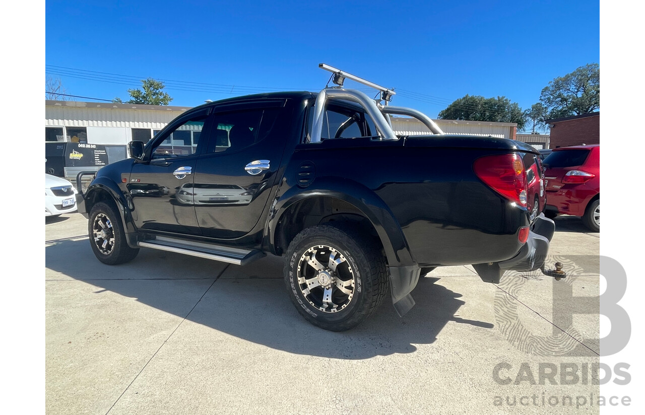 07/09 Mitsubishi Triton GLX-R (4x4) 4x4 ML MY09 Double Cab Utility Black 3.2L