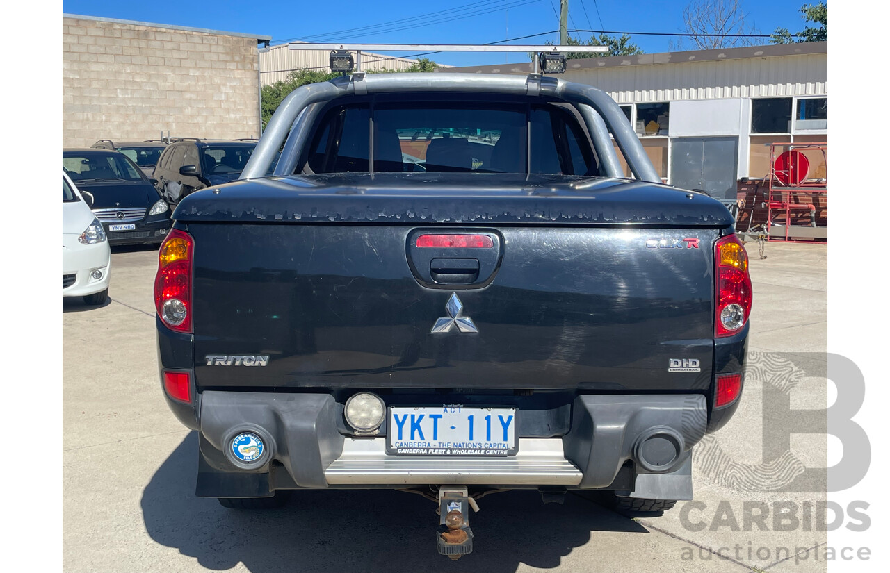 07/09 Mitsubishi Triton GLX-R (4x4) 4x4 ML MY09 Double Cab Utility Black 3.2L