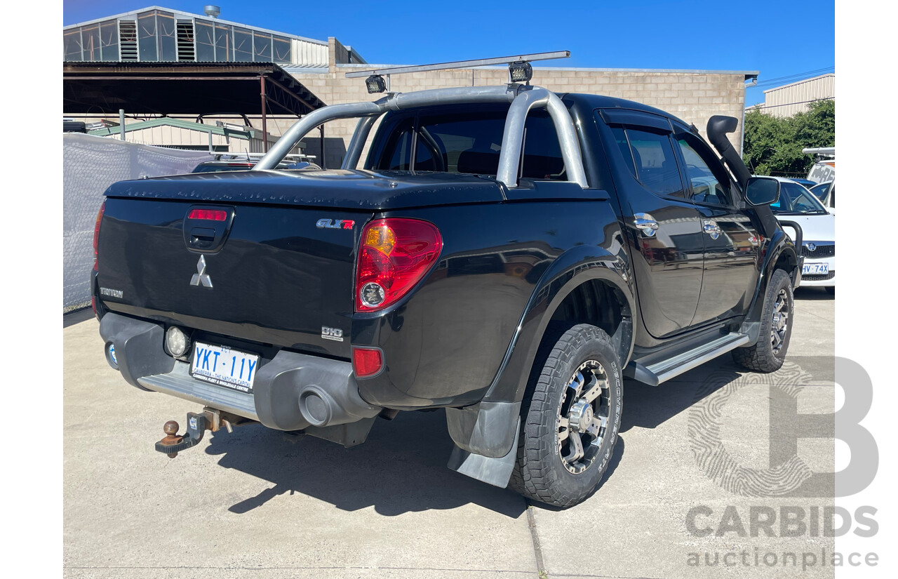 07/09 Mitsubishi Triton GLX-R (4x4) 4x4 ML MY09 Double Cab Utility Black 3.2L