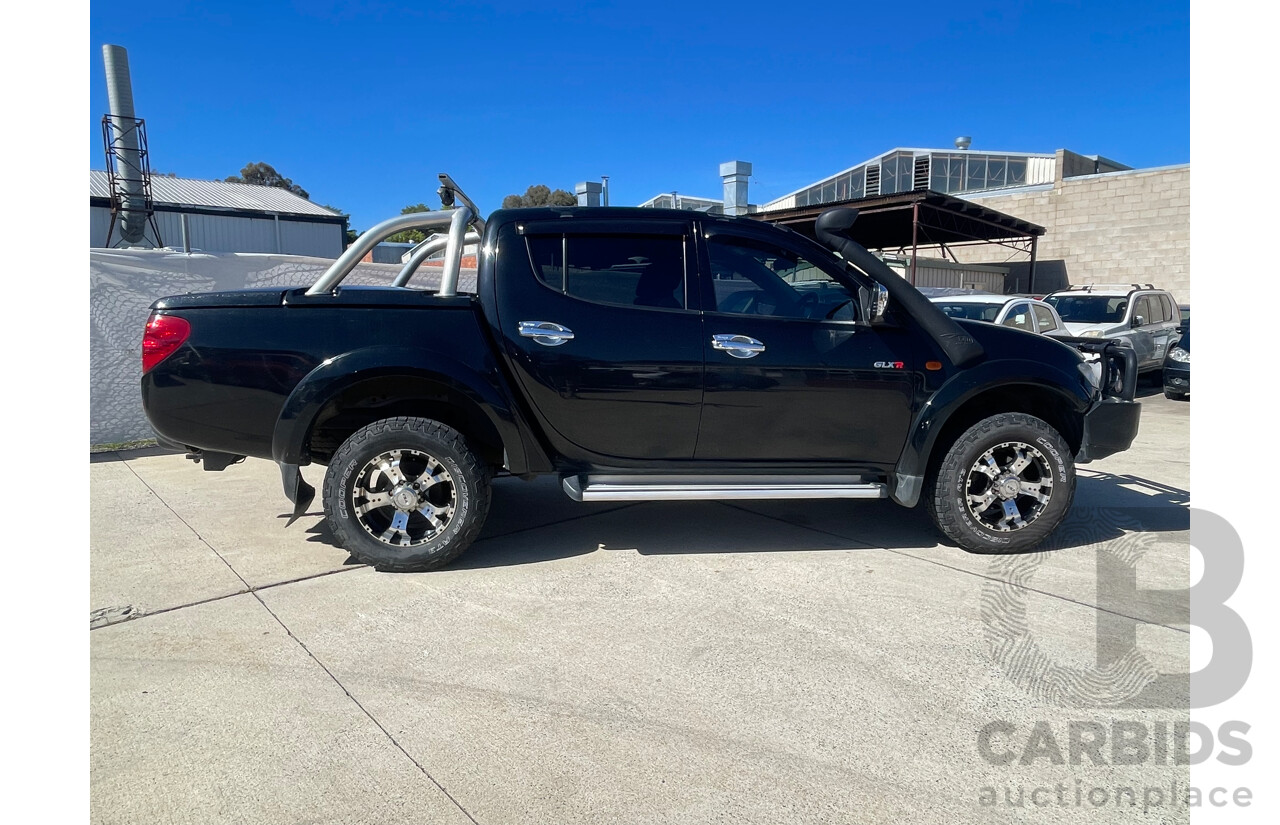 07/09 Mitsubishi Triton GLX-R (4x4) 4x4 ML MY09 Double Cab Utility Black 3.2L