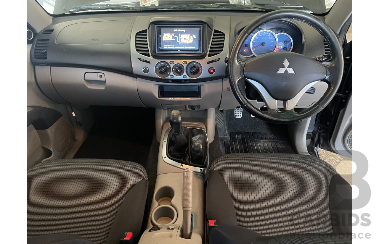 07/09 Mitsubishi Triton GLX-R (4x4) 4x4 ML MY09 Double Cab Utility Black 3.2L