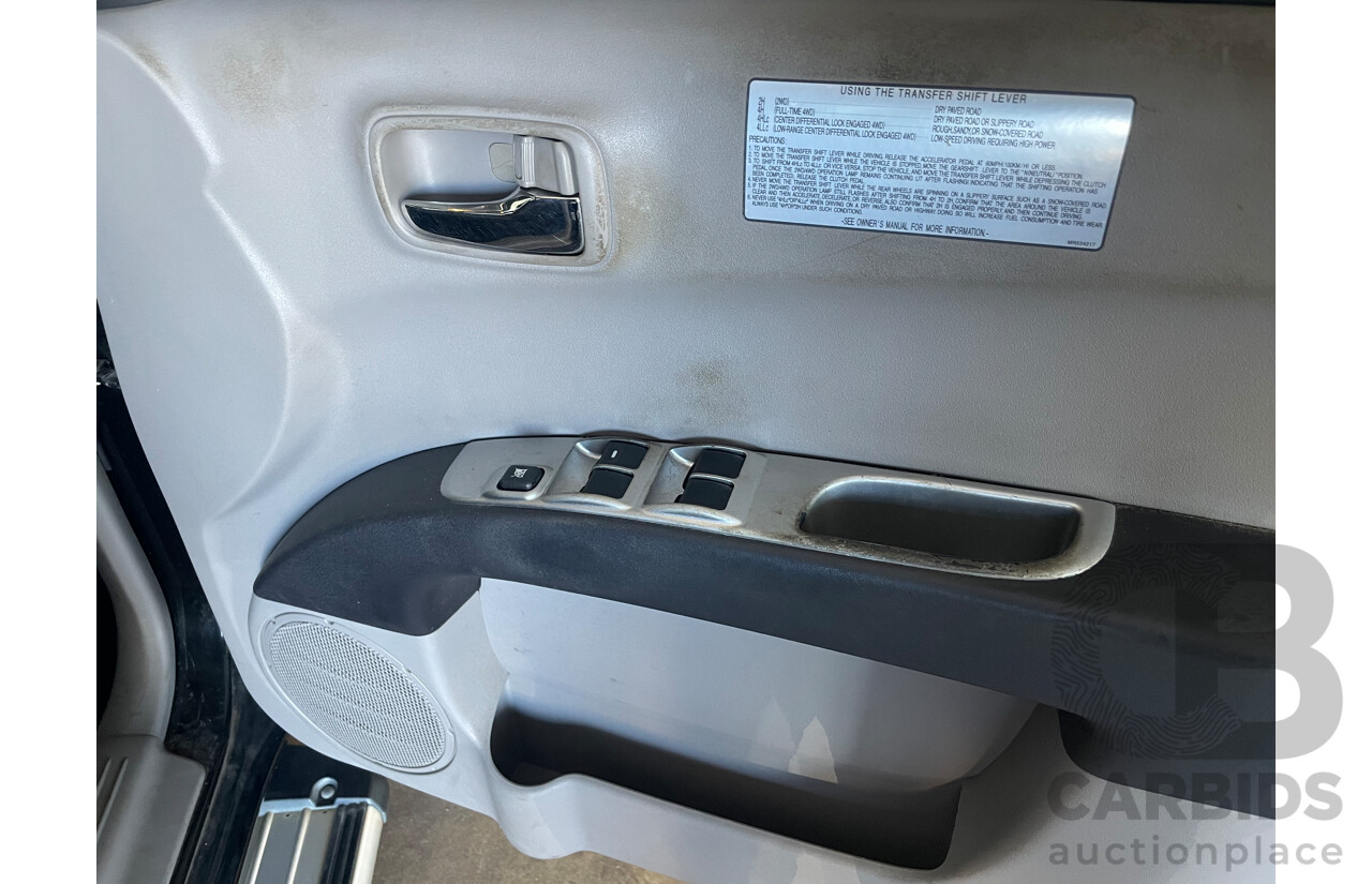 07/09 Mitsubishi Triton GLX-R (4x4) 4x4 ML MY09 Double Cab Utility Black 3.2L