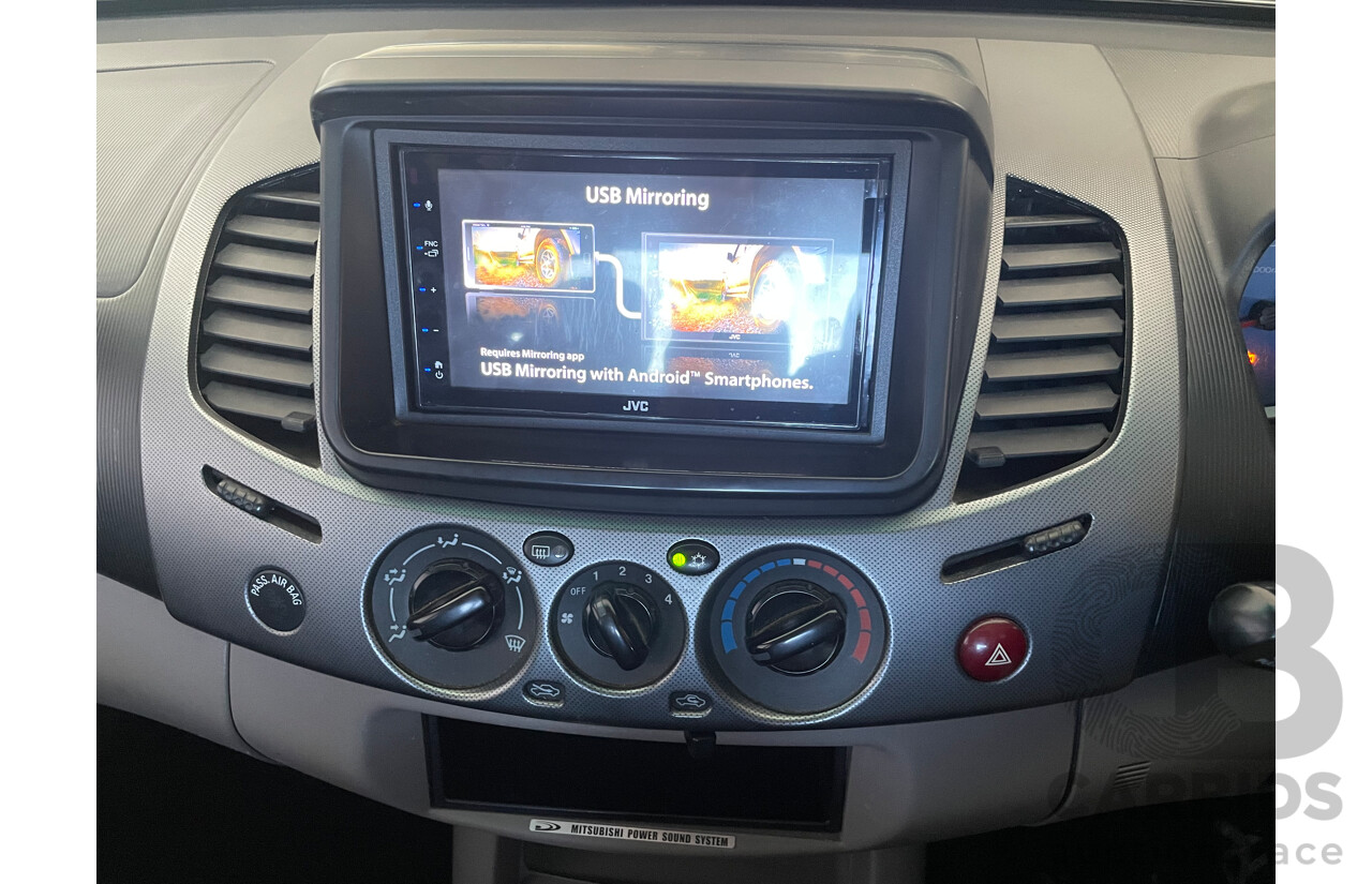 07/09 Mitsubishi Triton GLX-R (4x4) 4x4 ML MY09 Double Cab Utility Black 3.2L