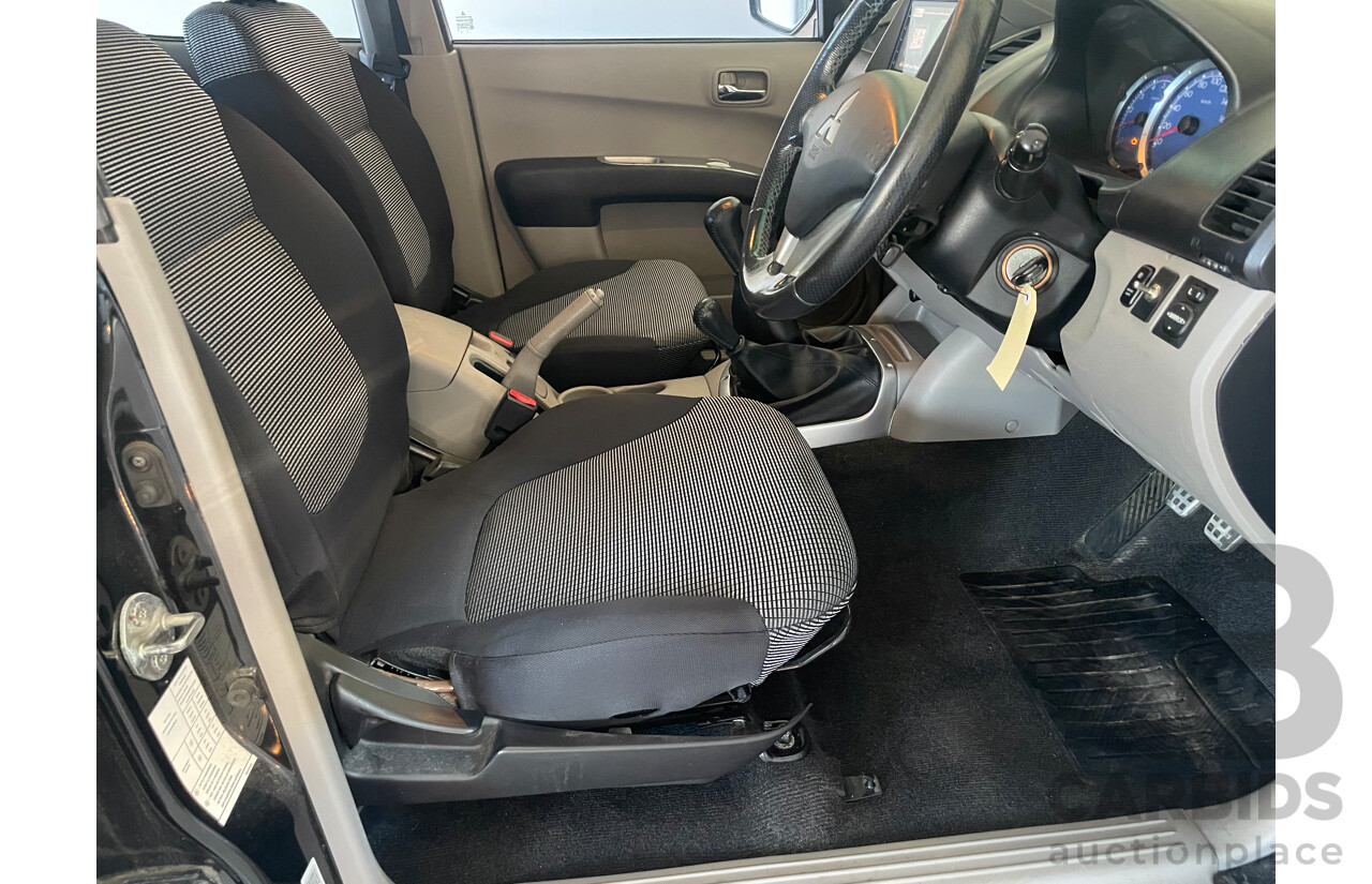 07/09 Mitsubishi Triton GLX-R (4x4) 4x4 ML MY09 Double Cab Utility Black 3.2L