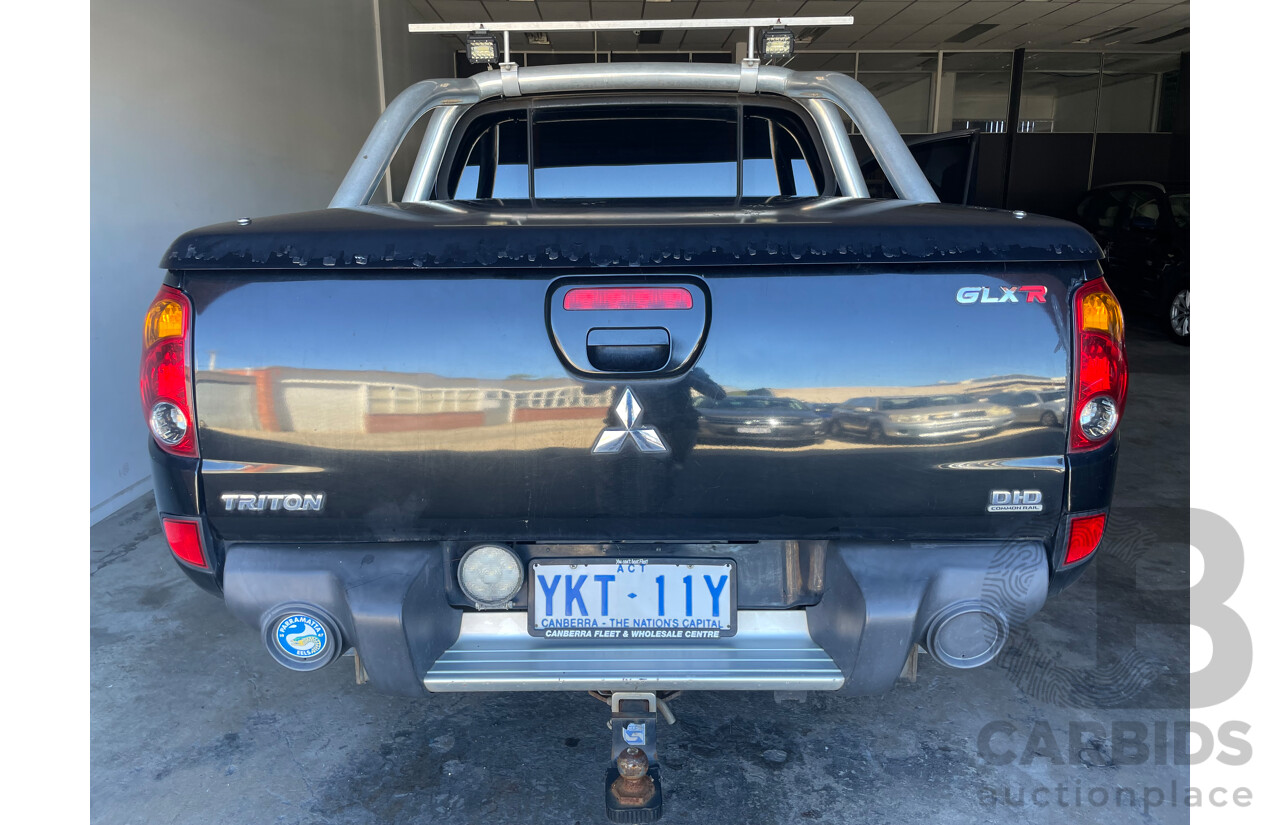 07/09 Mitsubishi Triton GLX-R (4x4) 4x4 ML MY09 Double Cab Utility Black 3.2L