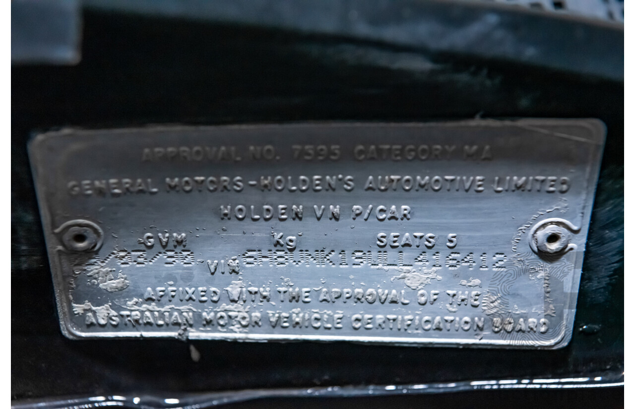 3/1990 Holden Commodore SS VN 4d Sedan A9F Atlas Grey V8 5.0L