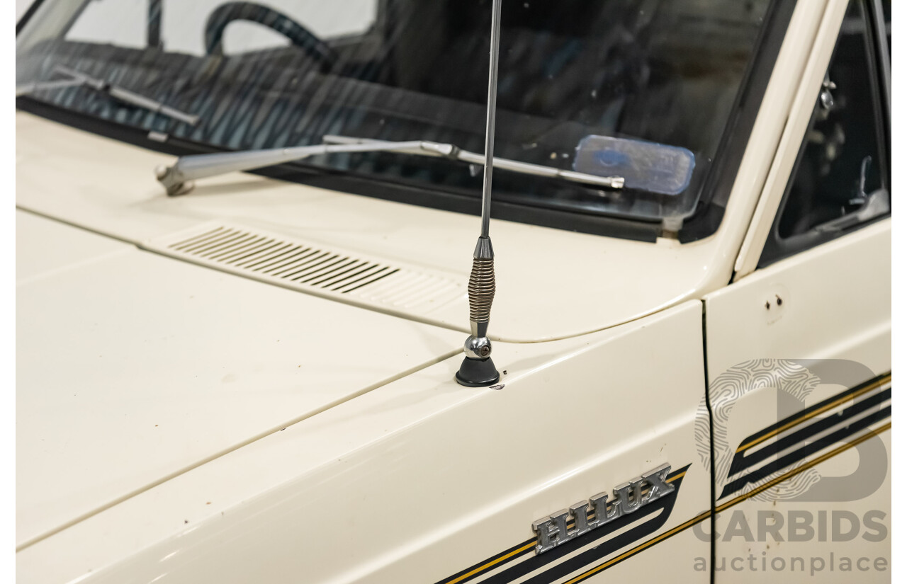 12/1977 Toyota Hilux RN27 2d Utility Tub Back Cream 18R 2.0L