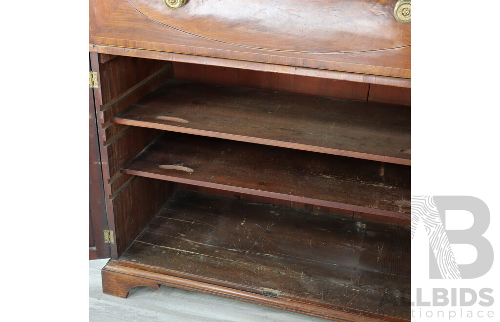 Early Georgian Mahogany Bureau Bookcase
