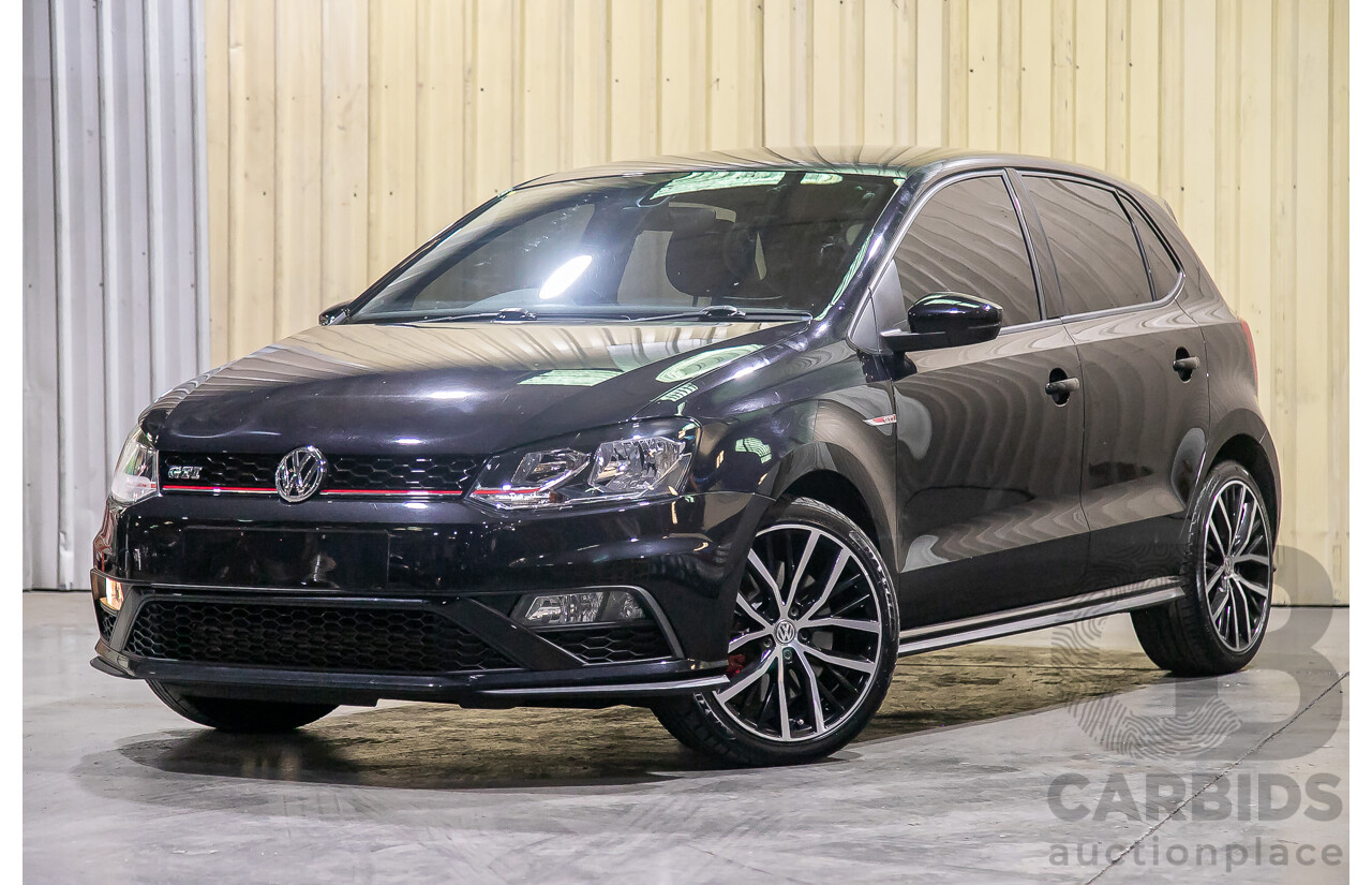 5/2015 Volkswagen Polo GTi 6R MY15 5d Hatchback Metallic Black Turbo 1.8L
