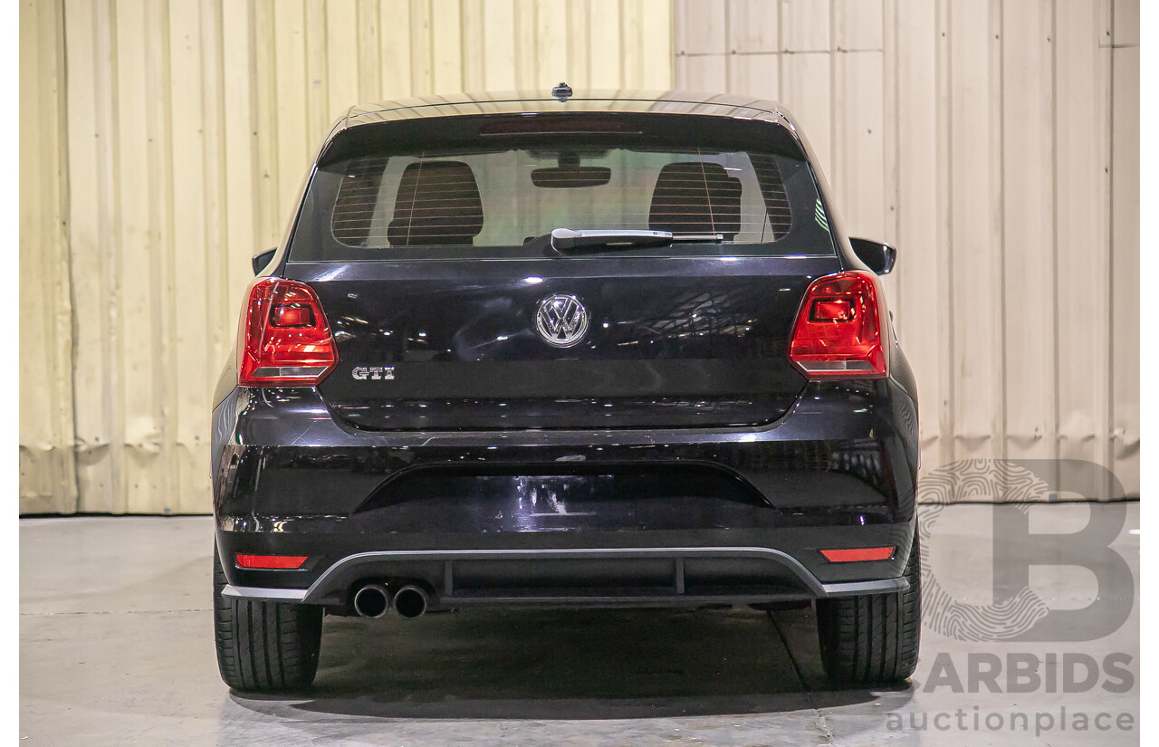5/2015 Volkswagen Polo GTi 6R MY15 5d Hatchback Metallic Black Turbo 1.8L