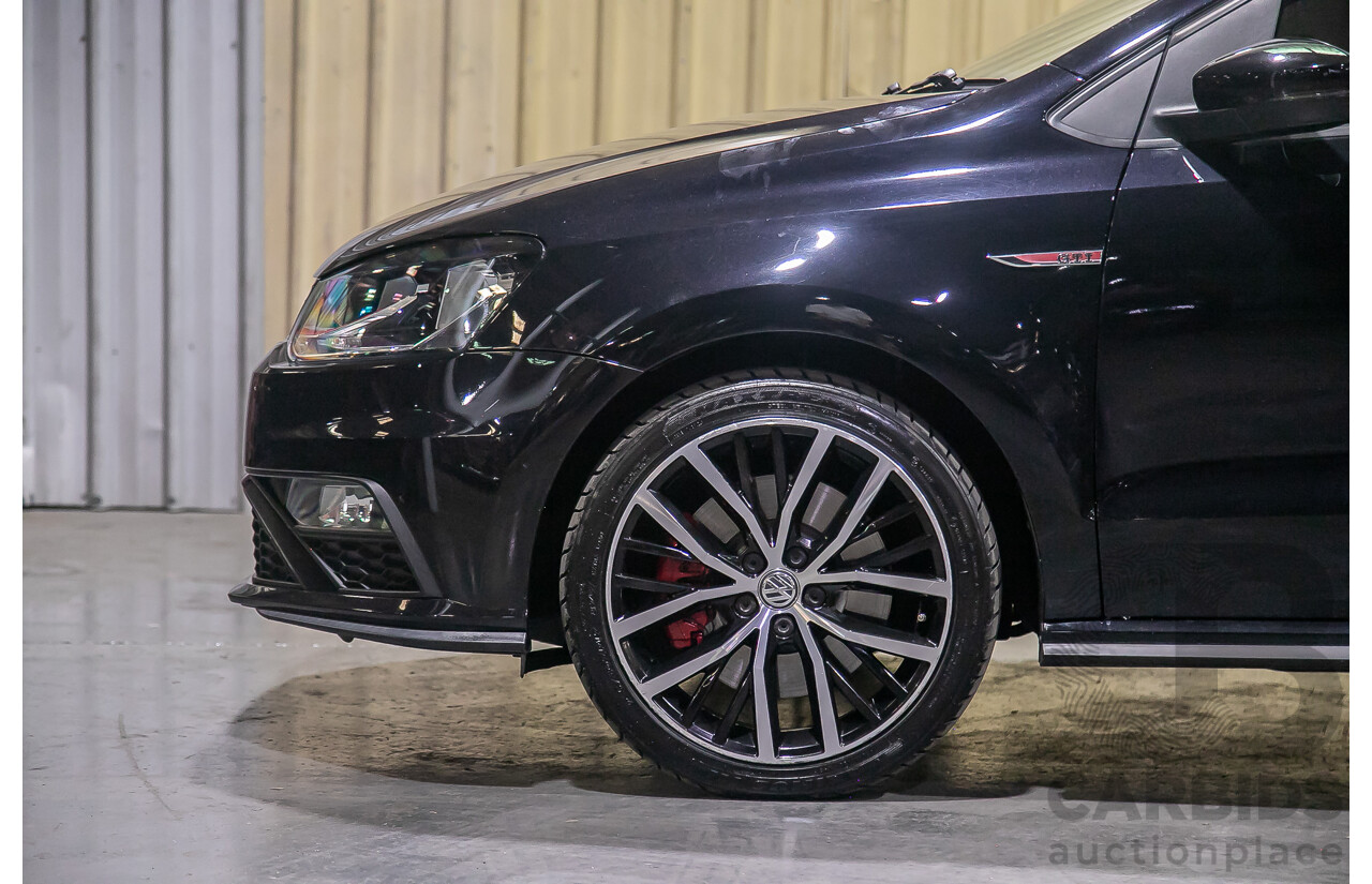 5/2015 Volkswagen Polo GTi 6R MY15 5d Hatchback Metallic Black Turbo 1.8L