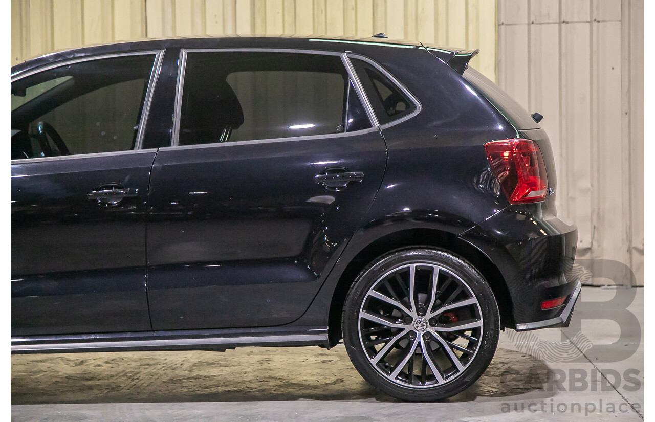 5/2015 Volkswagen Polo GTi 6R MY15 5d Hatchback Metallic Black Turbo 1.8L