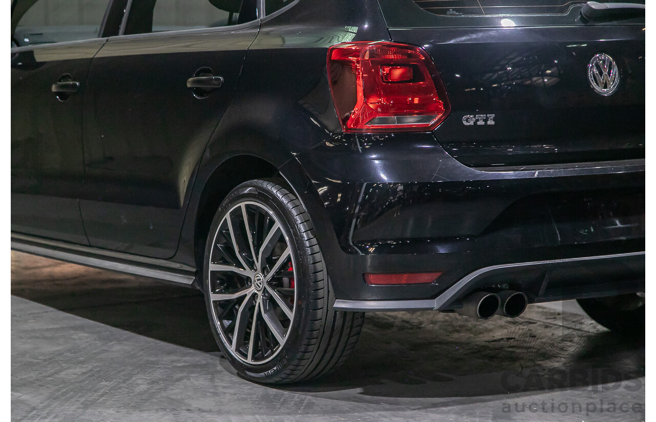 5/2015 Volkswagen Polo GTi 6R MY15 5d Hatchback Metallic Black Turbo 1.8L