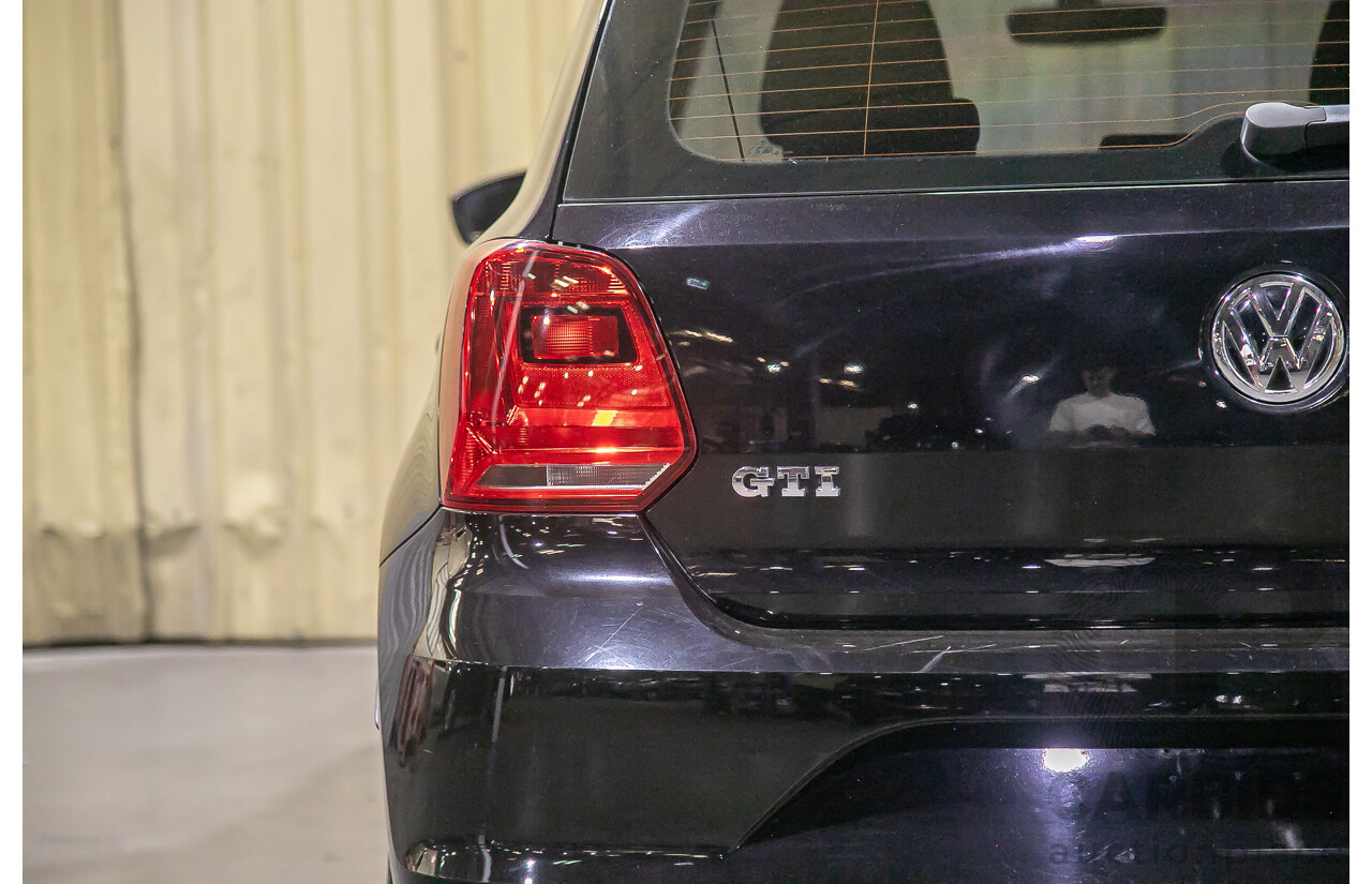 5/2015 Volkswagen Polo GTi 6R MY15 5d Hatchback Metallic Black Turbo 1.8L