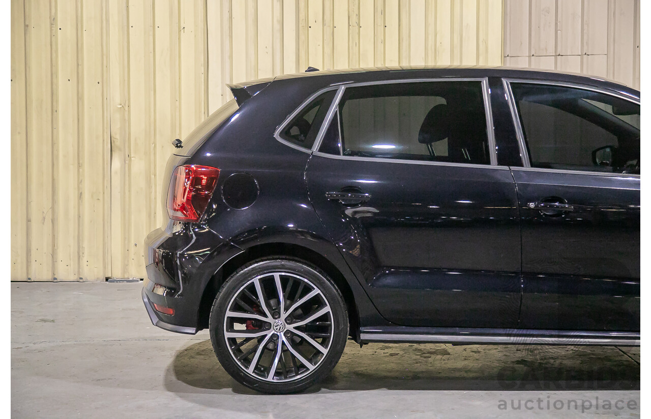 5/2015 Volkswagen Polo GTi 6R MY15 5d Hatchback Metallic Black Turbo 1.8L