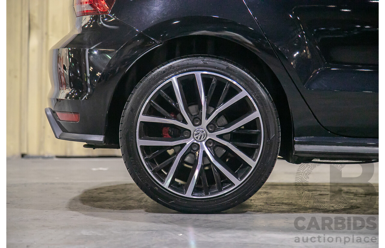 5/2015 Volkswagen Polo GTi 6R MY15 5d Hatchback Metallic Black Turbo 1.8L