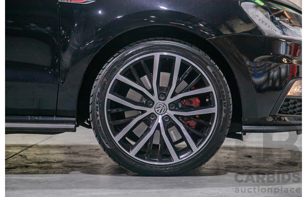 5/2015 Volkswagen Polo GTi 6R MY15 5d Hatchback Metallic Black Turbo 1.8L