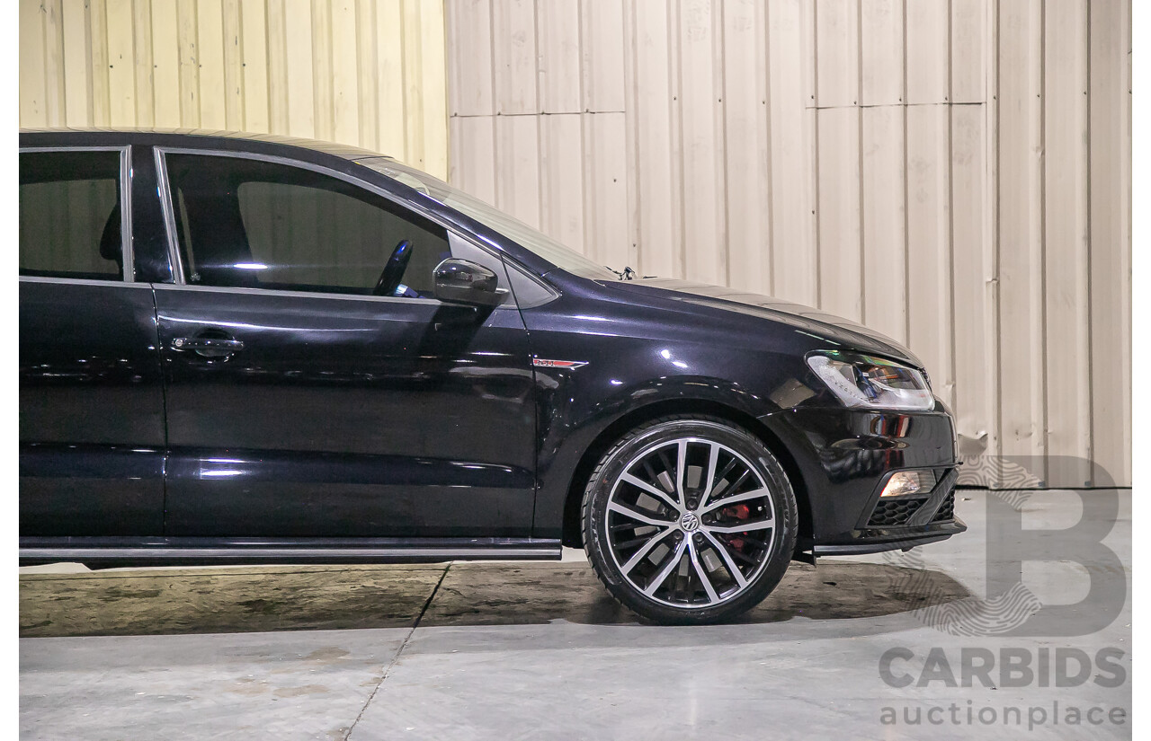 5/2015 Volkswagen Polo GTi 6R MY15 5d Hatchback Metallic Black Turbo 1.8L