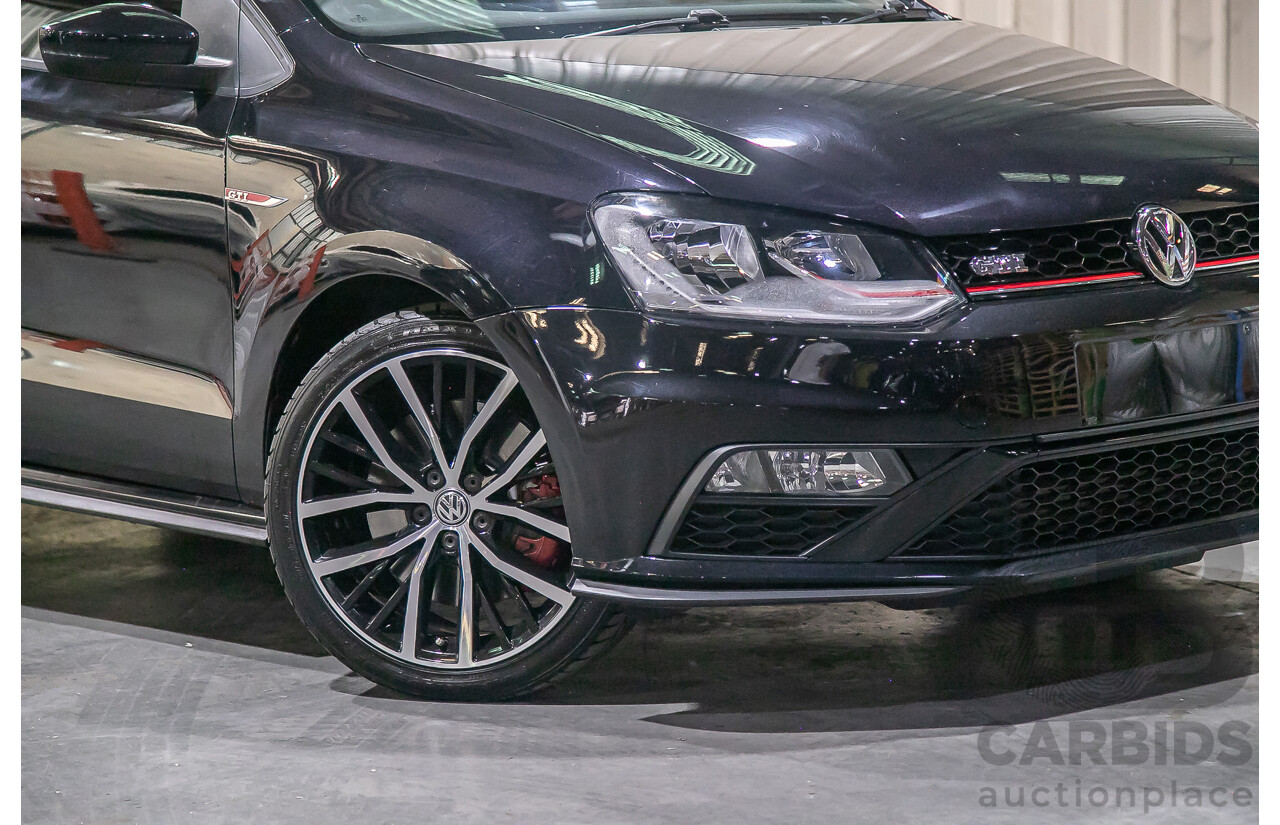 5/2015 Volkswagen Polo GTi 6R MY15 5d Hatchback Metallic Black Turbo 1.8L