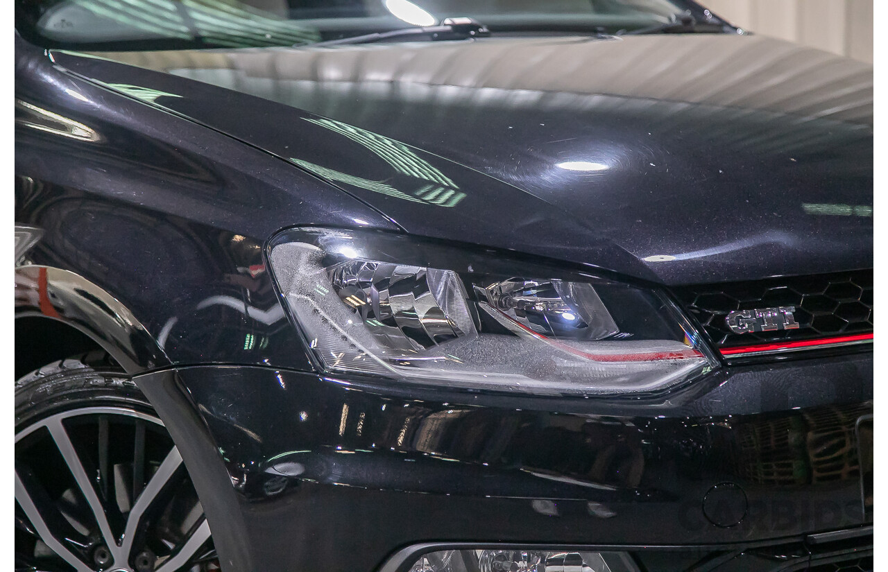 5/2015 Volkswagen Polo GTi 6R MY15 5d Hatchback Metallic Black Turbo 1.8L