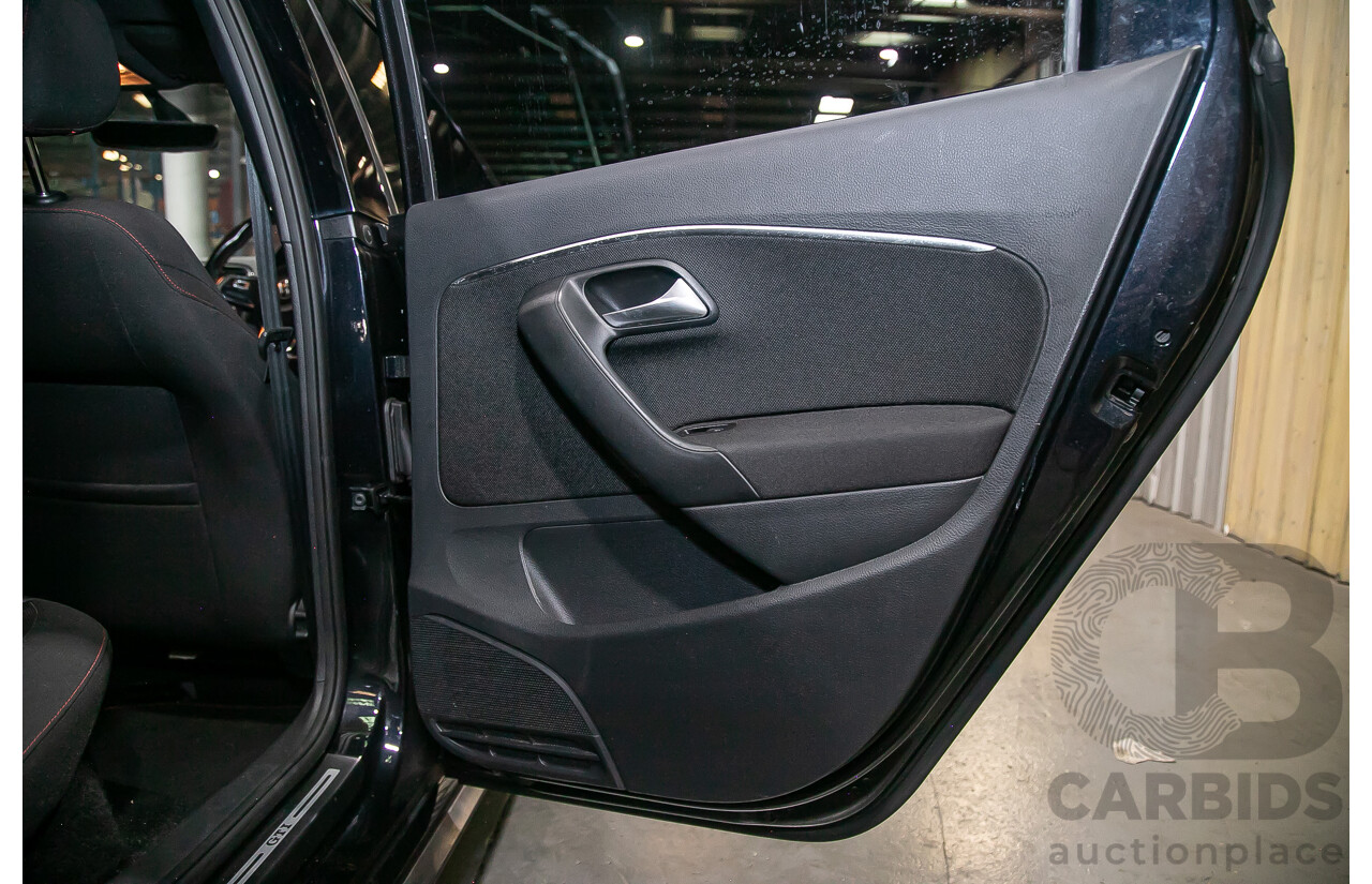 5/2015 Volkswagen Polo GTi 6R MY15 5d Hatchback Metallic Black Turbo 1.8L