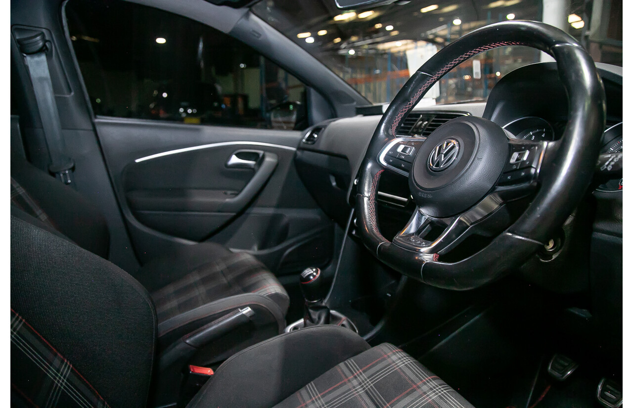 5/2015 Volkswagen Polo GTi 6R MY15 5d Hatchback Metallic Black Turbo 1.8L