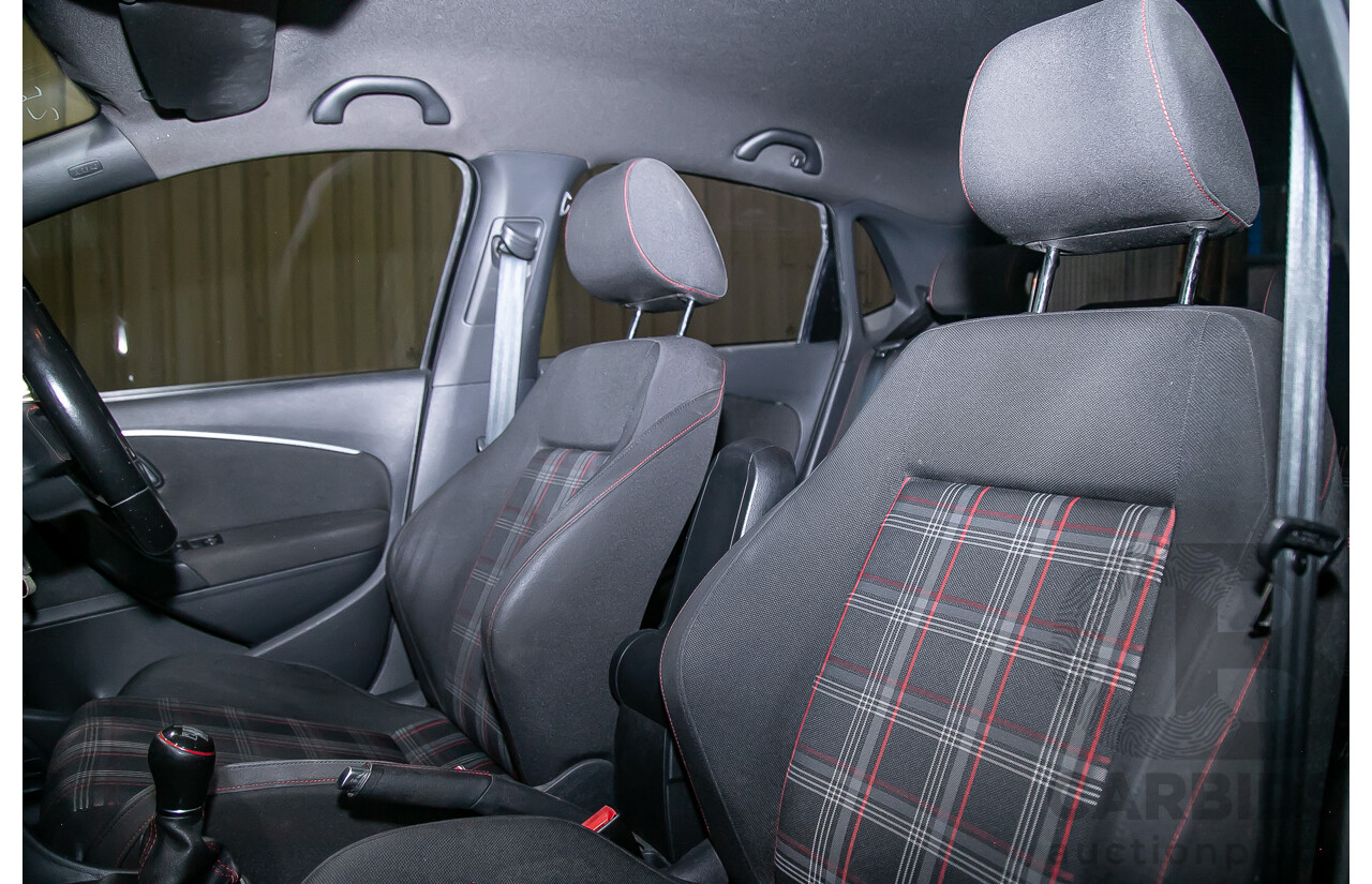 5/2015 Volkswagen Polo GTi 6R MY15 5d Hatchback Metallic Black Turbo 1.8L