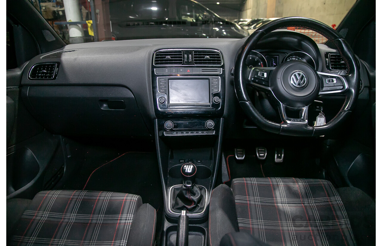 5/2015 Volkswagen Polo GTi 6R MY15 5d Hatchback Metallic Black Turbo 1.8L