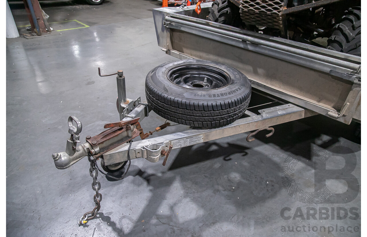 2012 Honda Foreman 500cc Quad Bike and 1995 200kg Galvanized Trailer