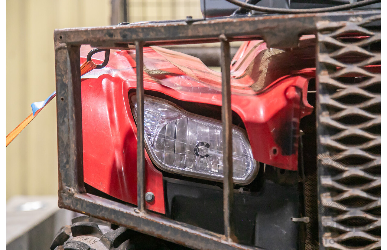 2012 Honda Foreman 500cc Quad Bike and 1995 200kg Galvanized Trailer