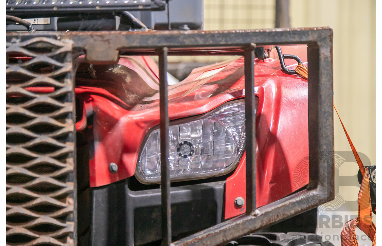 2012 Honda Foreman 500cc Quad Bike and 1995 200kg Galvanized Trailer