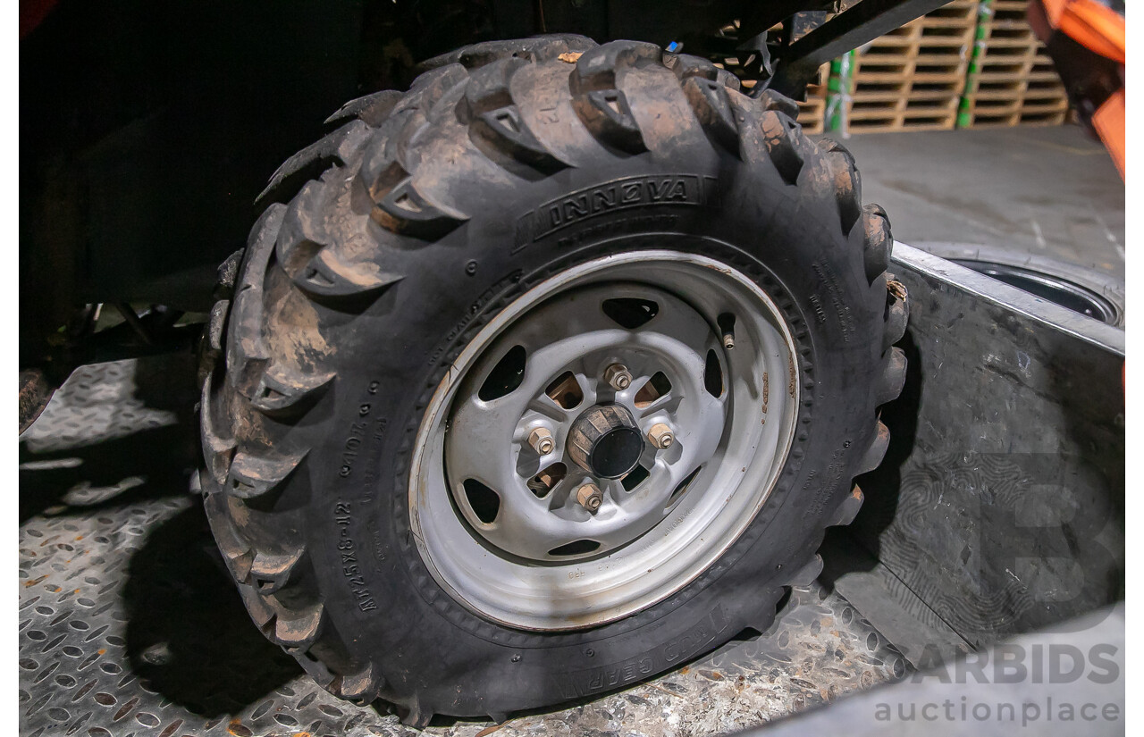 2012 Honda Foreman 500cc Quad Bike and 1995 200kg Galvanized Trailer