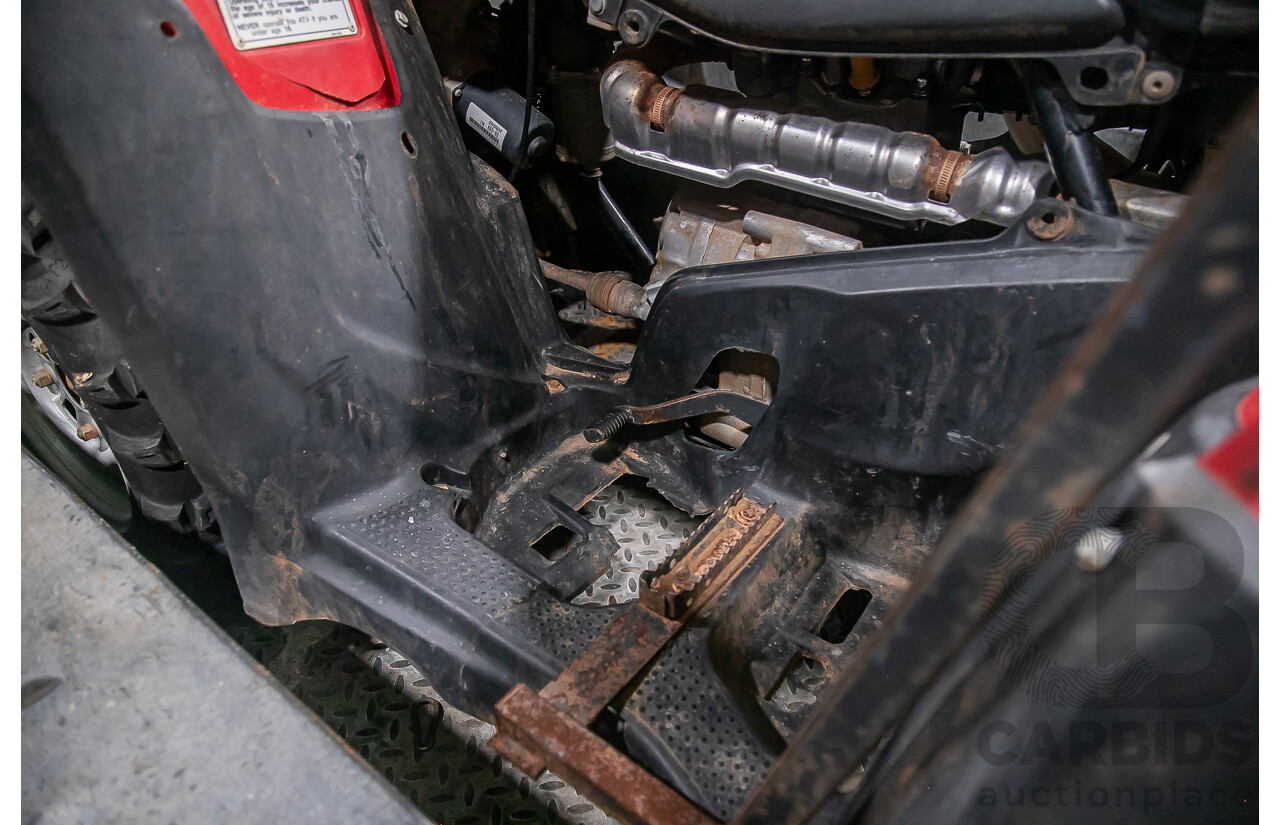 2012 Honda Foreman 500cc Quad Bike and 1995 200kg Galvanized Trailer