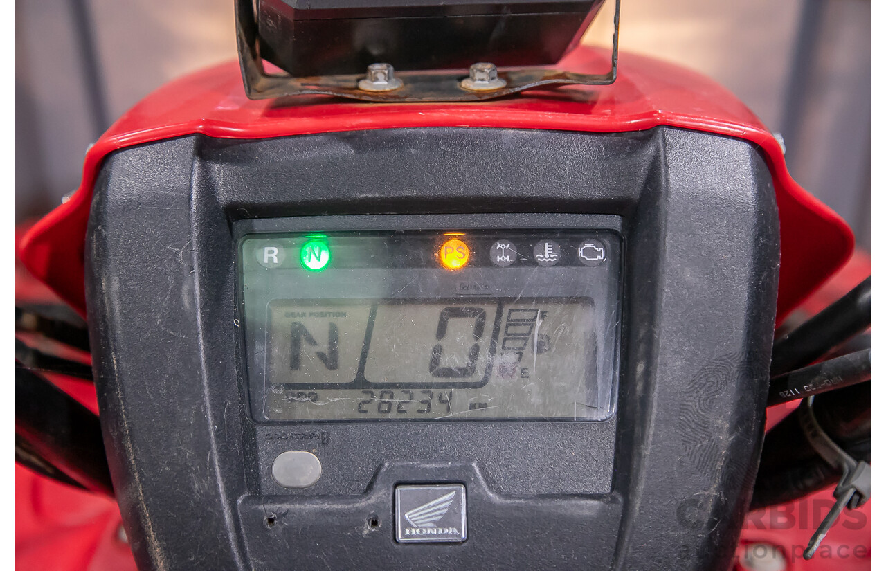 2012 Honda Foreman 500cc Quad Bike and 1995 200kg Galvanized Trailer